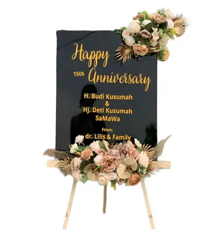 Papan Bunga Akrilik Jarum