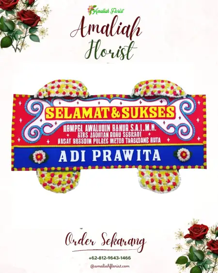 Papan Bunga Ucapan Selamat Jarum